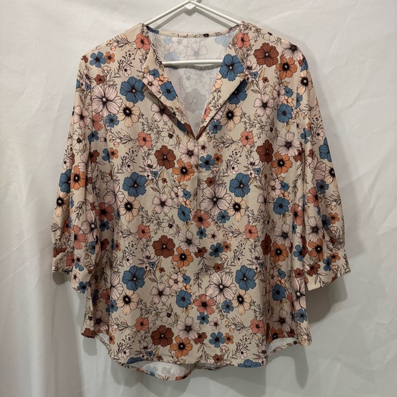 Emory Rose Blouse NWOT Vintage Inspired Floral L - Picture 2 of 6